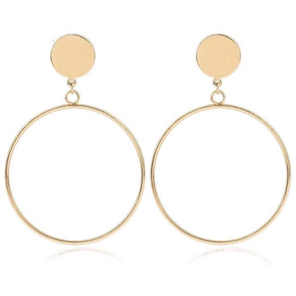Sequin Detail Hoop Earrings